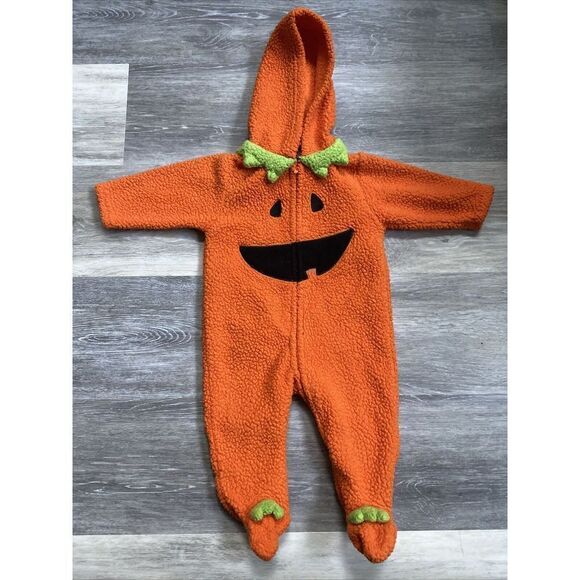 Boys Girls baby plush PUMPKIN Halloween Costume sz 6 months - Picture 1 of 6